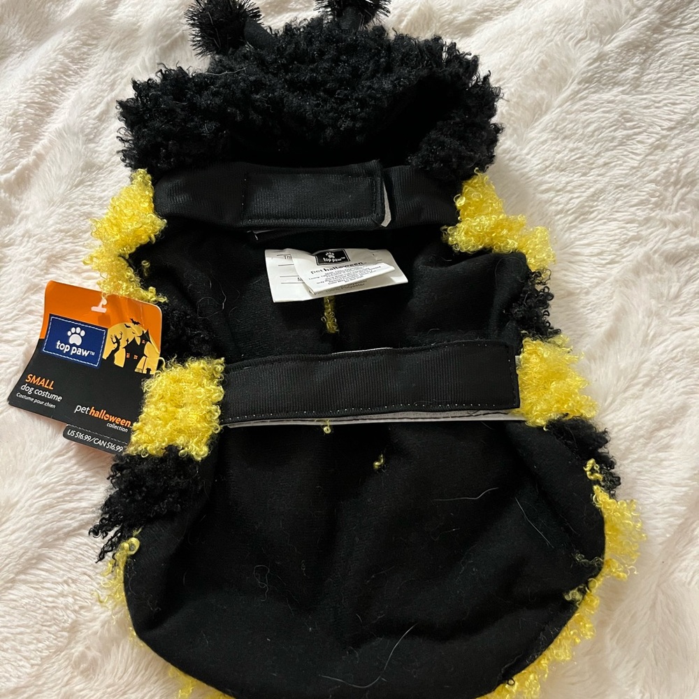 🌴5/$20‼️NWT | Top Paw | Bumble Bee Dog Costume | Small - Picture 3 of 4